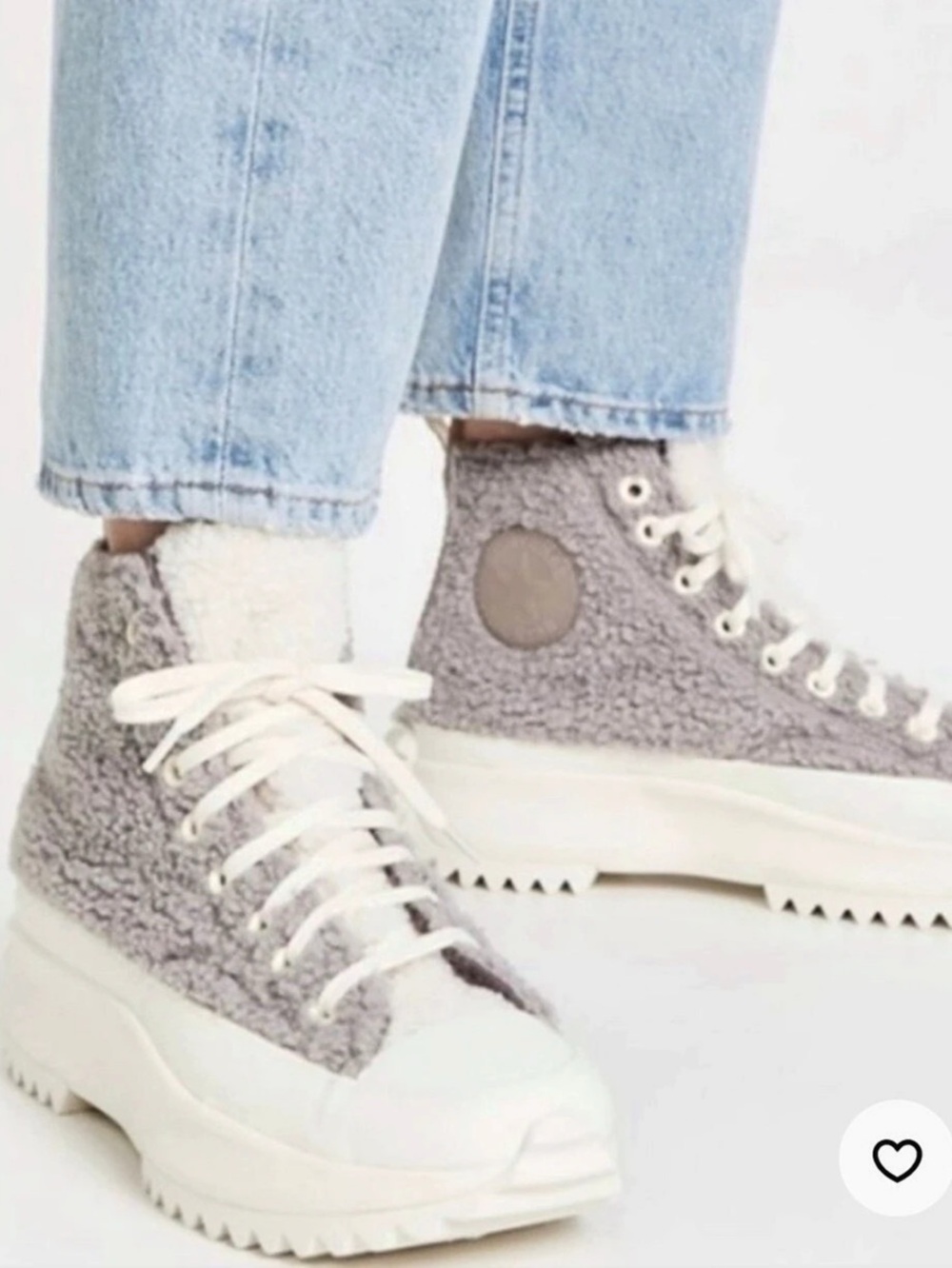Converse Run Star Hike High 'Sherpa - Vapor Mauve' Platform Sneakers